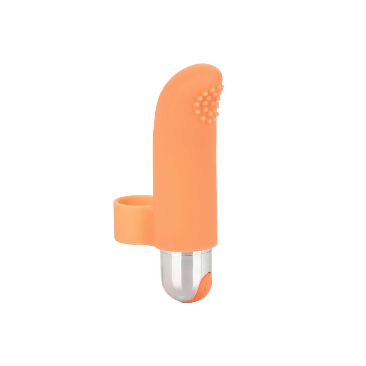 Vibratore mini da dito 7,5 cm arancione