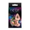 Plug anale Metal oro rosa cuore 7 cm Small Plug anale Metal oro rosa cuore 7 cm Small