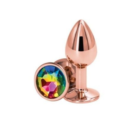 Plug anale Metal oro rosa 7 cm Small