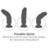 Fallo vibrante testicoli King Cock 17,8 cm Fallo vibrante testicoli King Cock 17,8 cm