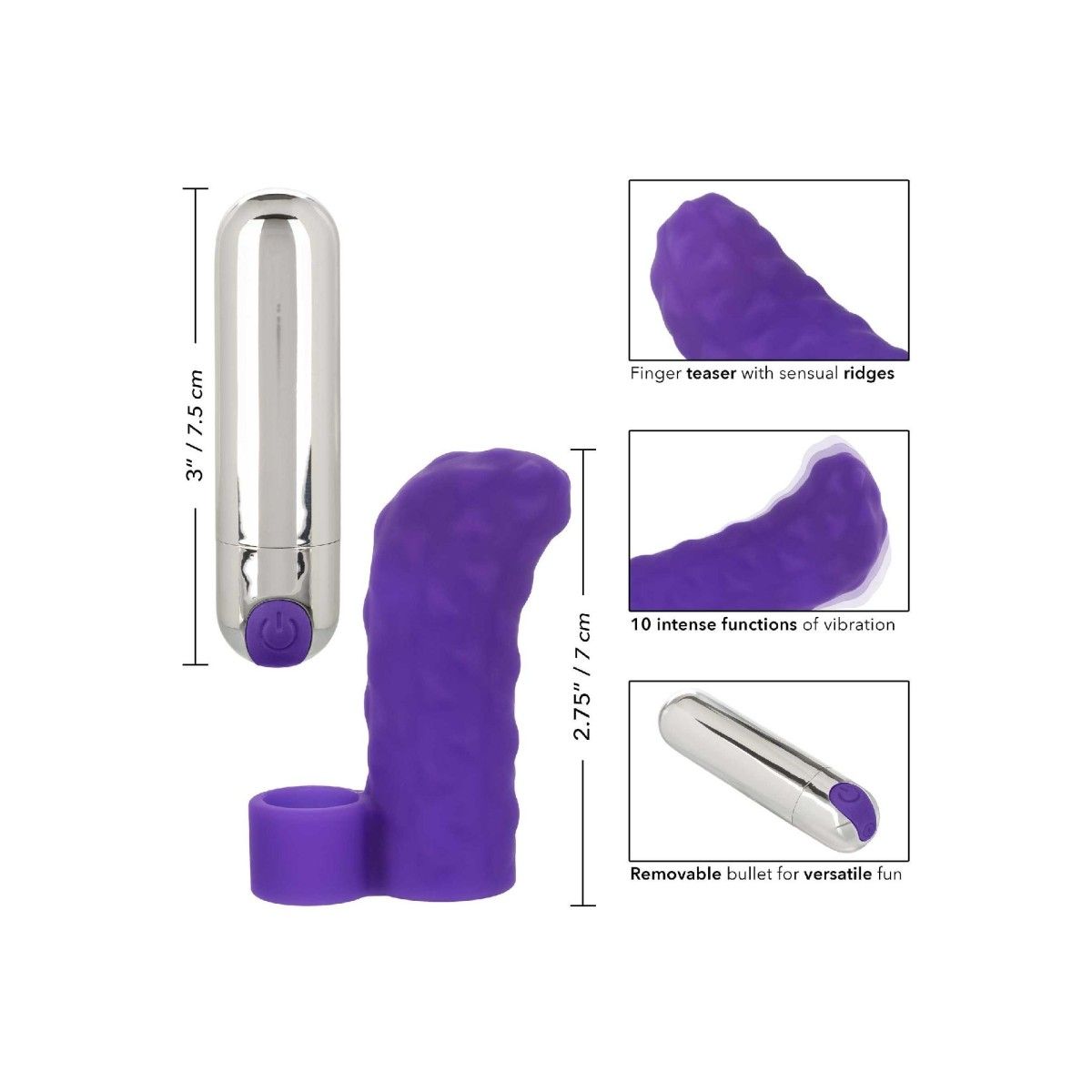 Vibratore da dito ricaricabile Intimate Play