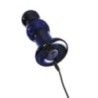Plug anale in vetro vibrante blu Icicles 83 Plug anale in vetro vibrante blu Icicles 83