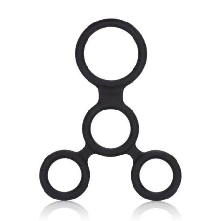 Anello pene 3 misure full erection nero