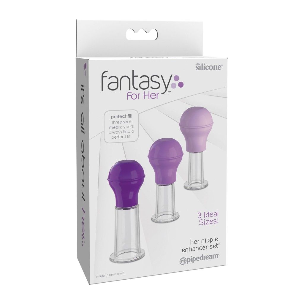 Set pompa per capezzoli Fantasy For Her S M L