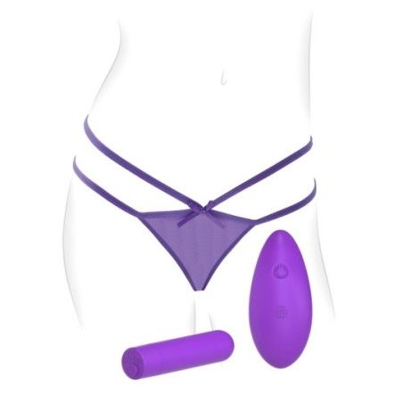 Tanga con mini vibratore vaginale