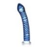 Dildo anale vetro Icicles con squame 19,5 cm