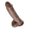 Dildo Realistico ventosa 26 cm brown
