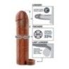 Guaina indossabile fantasy x-tensions perfect 2 extension with balls strap brown Guaina indossabile fantasy x-tensions perfect 2 extension with balls strap brown