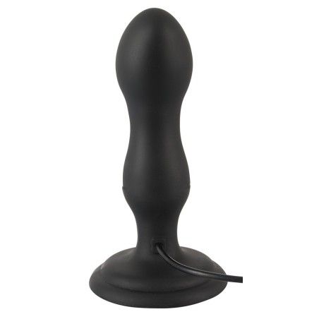 Plug Anale nero con ventosa e telecomando