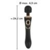 Massaggiatore Wand Cleopatra nero Massaggiatore Wand Cleopatra nero