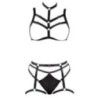 Completo BDSM regolabile 3 pz nero Cottelli Completo BDSM regolabile 3 pz nero Cottelli