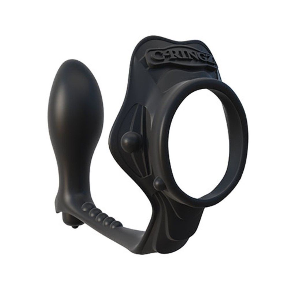 Anello fallico con plug vibrante fantasy c-ringz rock hard ass-gasm Anello fallico con plug vibrante fantasy c-ringz rock hard ass-gasm