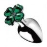 Butt plug alluminio pietra quadrifoglio Small Butt plug alluminio pietra quadrifoglio Small
