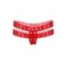 Perizoma sexy pizzo Lucy aperto avanti rosso Perizoma sexy pizzo Lucy aperto avanti rosso