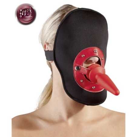 Maschera BDSM con Fallo anale incorporato
