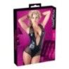 Body sexy in tulle nero effetto bagnato Body sexy in tulle nero effetto bagnato