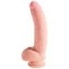 Fallo realistico 3D King Cock 25 cm chiaro