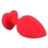 Plug Anale silicone rosso large Plug Anale silicone rosso large