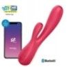 Vibratore Rabbit Mono Flex con App rosso