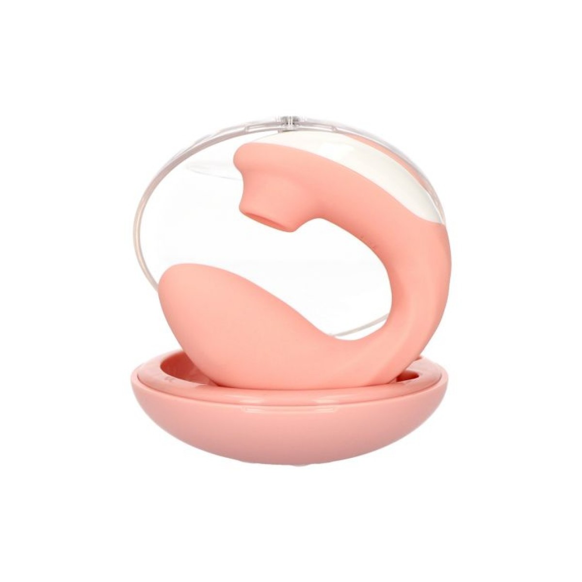 Vibratore vaginale con succhia clitoride Pink Wave