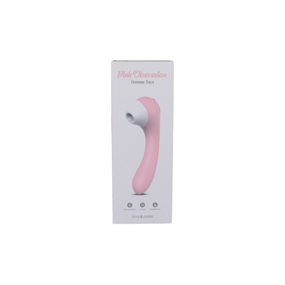 Vibratore vaginale anale con succhia clitoride Clitoral stimulator Pink Obsession