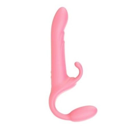 Vibratore rabbit strapon indossabile rosa