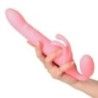 Vibratore rabbit strapon indossabile rosa Vibratore rabbit strapon indossabile rosa