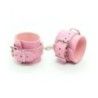 Polsiere costrittive regolabili ecopelle rosa