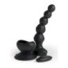 Vibratore anale a sfere da muro silicone nero
