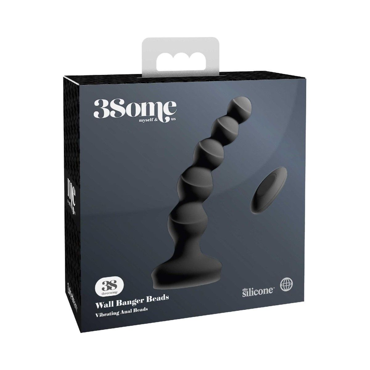 Vibratore anale a sfere da muro in silicone