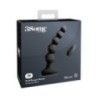 Vibratore anale a sfere da muro silicone nero Vibratore anale a sfere da muro silicone nero