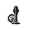 Plug anale vetro con pietra Stardust glam
