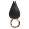 Stimolatore unisex da dito in silicone nero Stimolatore unisex da dito in silicone nero