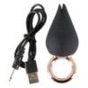 Stimolatore unisex da dito in silicone nero Stimolatore unisex da dito in silicone nero