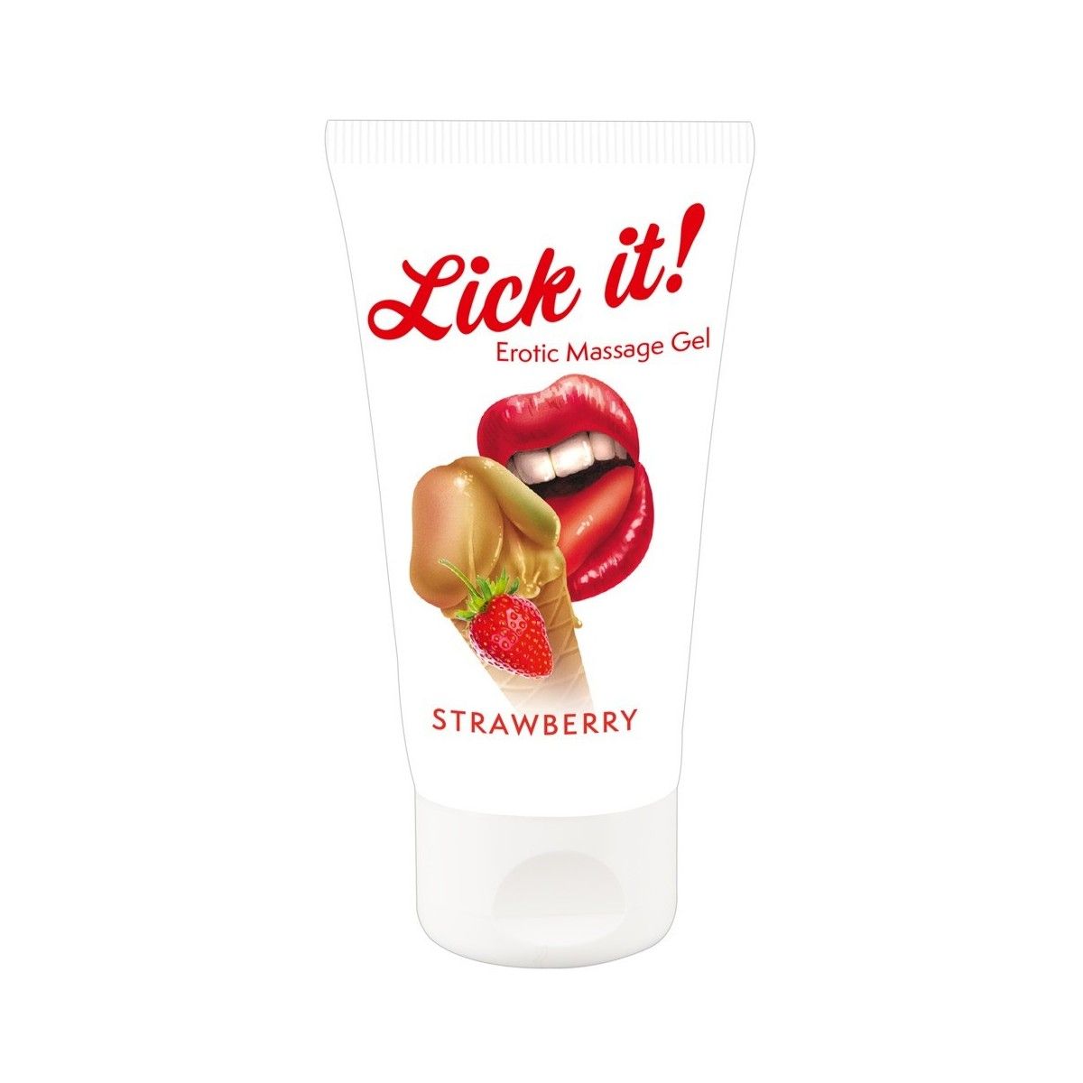 Erotic Massage Gel commestibile aroma fragola 50 ml