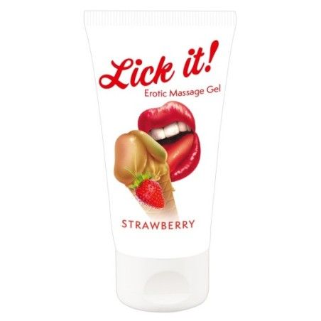 Gel massaggio commestibile fragola 50 ml