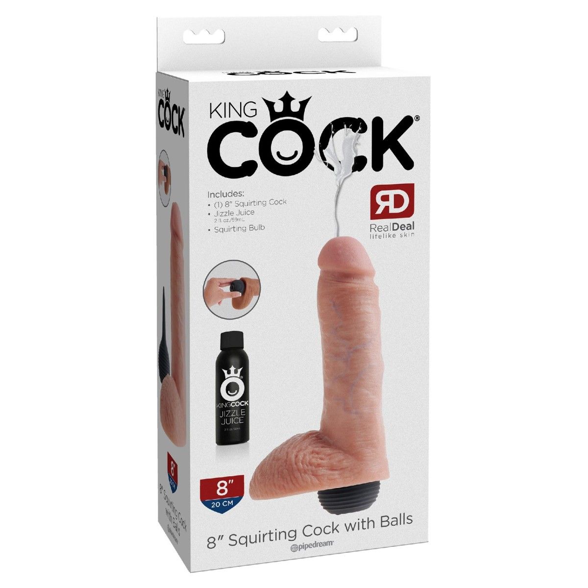 Fallo vaginale squirting con testicoli king cock 8