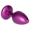 Plug anale satinato viola teardrop Plug anale satinato viola teardrop