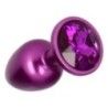 Plug anale satinato viola teardrop Plug anale satinato viola teardrop