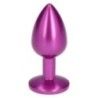Plug anale satinato viola teardrop Plug anale satinato viola teardrop