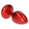 Plug anale satinato rosso Deep Red 7 cm Plug anale satinato rosso Deep Red 7 cm