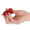 Plug anale satinato rosso Deep Red 7 cm Plug anale satinato rosso Deep Red 7 cm