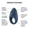 Anello pene vibrante Mighty One Satisfyer Anello pene vibrante Mighty One Satisfyer