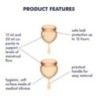 Coppette Mestruali Feel Good Satisfyer 2 pz Coppette Mestruali Feel Good Satisfyer 2 pz