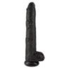 Maxi Dildo realistico ventosa 36 cm nero