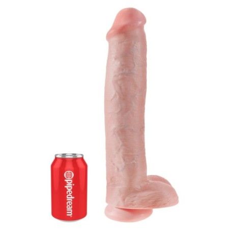 Maxi Dildo realistico ventosa 38 cm chiaro