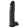 Maxi Dildo realistico ventosa 38 cm nero Maxi Dildo realistico ventosa 38 cm nero
