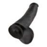 Maxi Dildo realistico ventosa 38 cm nero Maxi Dildo realistico ventosa 38 cm nero