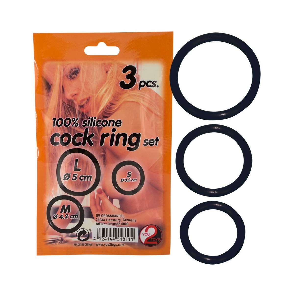 Anello fallico kit 3 pz Cock Ring Trio