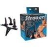 Strapon set con 3 dildo nero Strapon set con 3 dildo nero